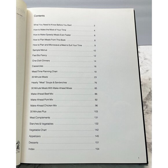 Microwave Cookbook Everyday Dinners in 30 Minutes Vintage 1980 Easy Recipes - Picture 2 of 11